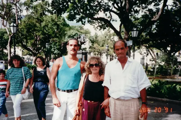 Mario R. Alvarez, Sr. on a summer walk with family